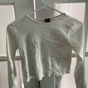 kids white long sleeve (M)